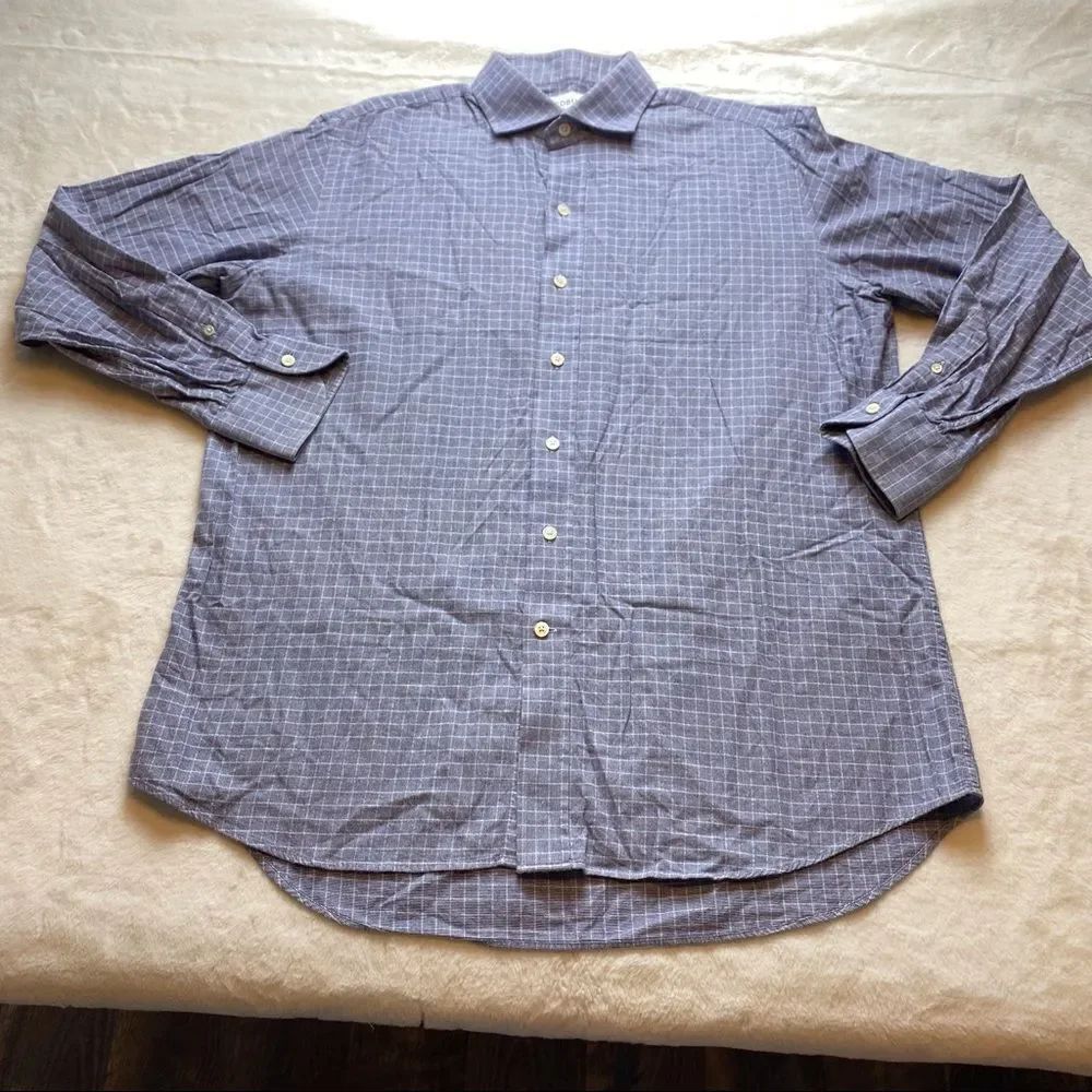 Ledbury Button Down Long Sleeve Dress Shirt Size 16.5